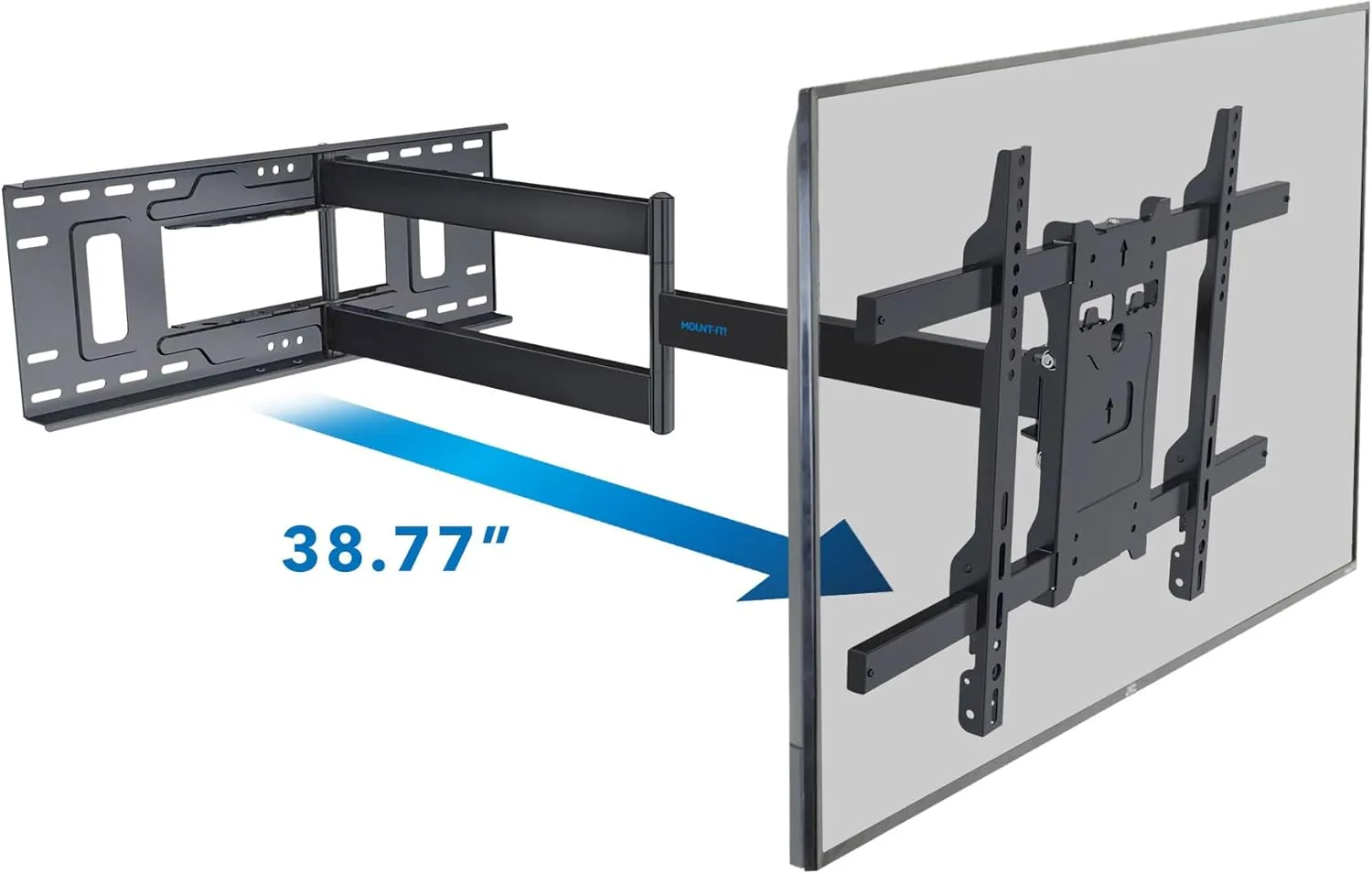 Mount-It! Long Arm TV Mount, Full Motion Long Extension Wall Bracket with 38.5 inch Extension,TV Wall Mount Fits Screens 40