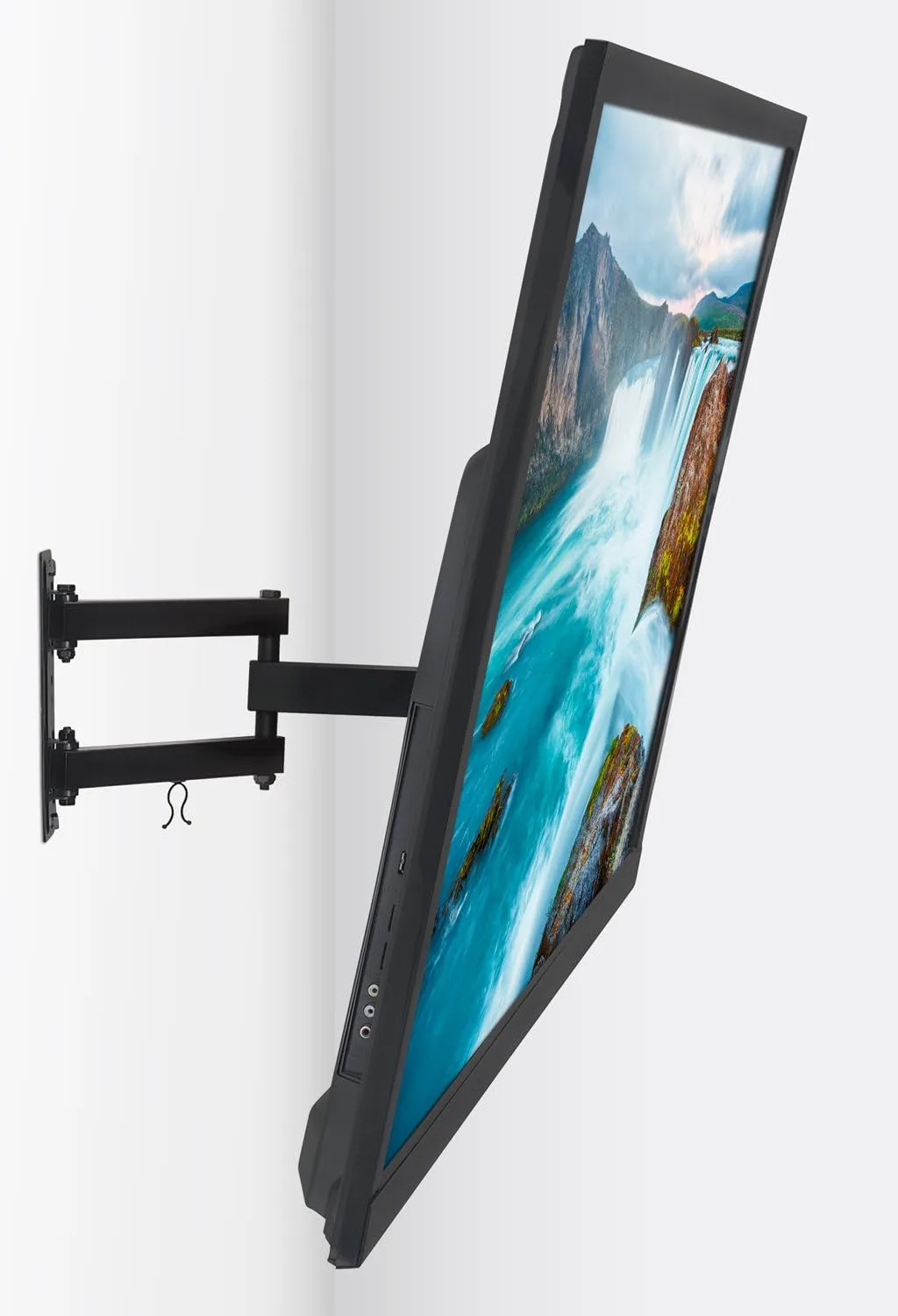 Mount-It! Full Motion TV Wall Mount | Single Stud Installation | Swivel
