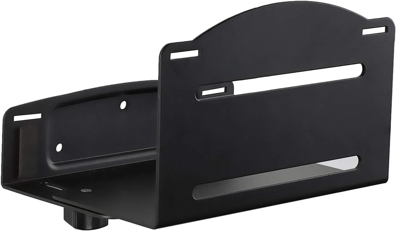 Mount-It! CPU Wall Mount Bracket, Desktop Computer Tower Holder with Safety Straps, Heavy Duty Size Adjustable CPU Holder