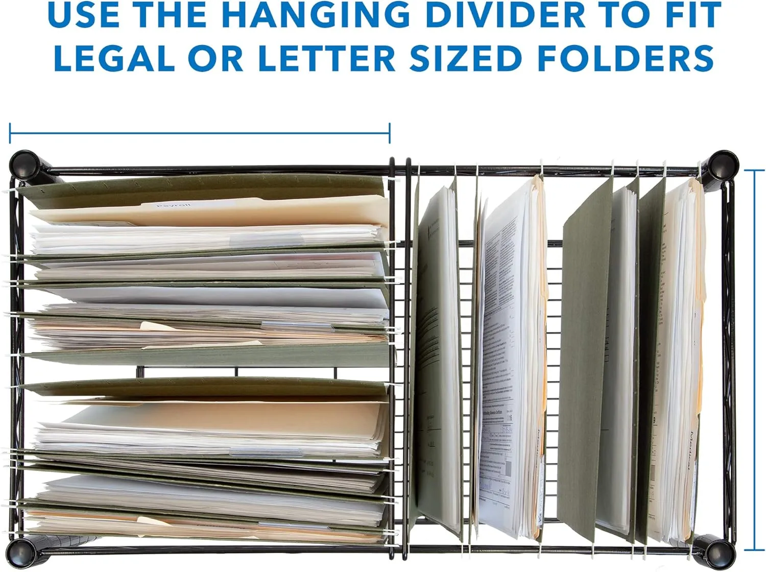 Mount-It! Rolling File Cart with Locking Casters, Mobile Filing Cabinet for Letter and Legal Size Folders