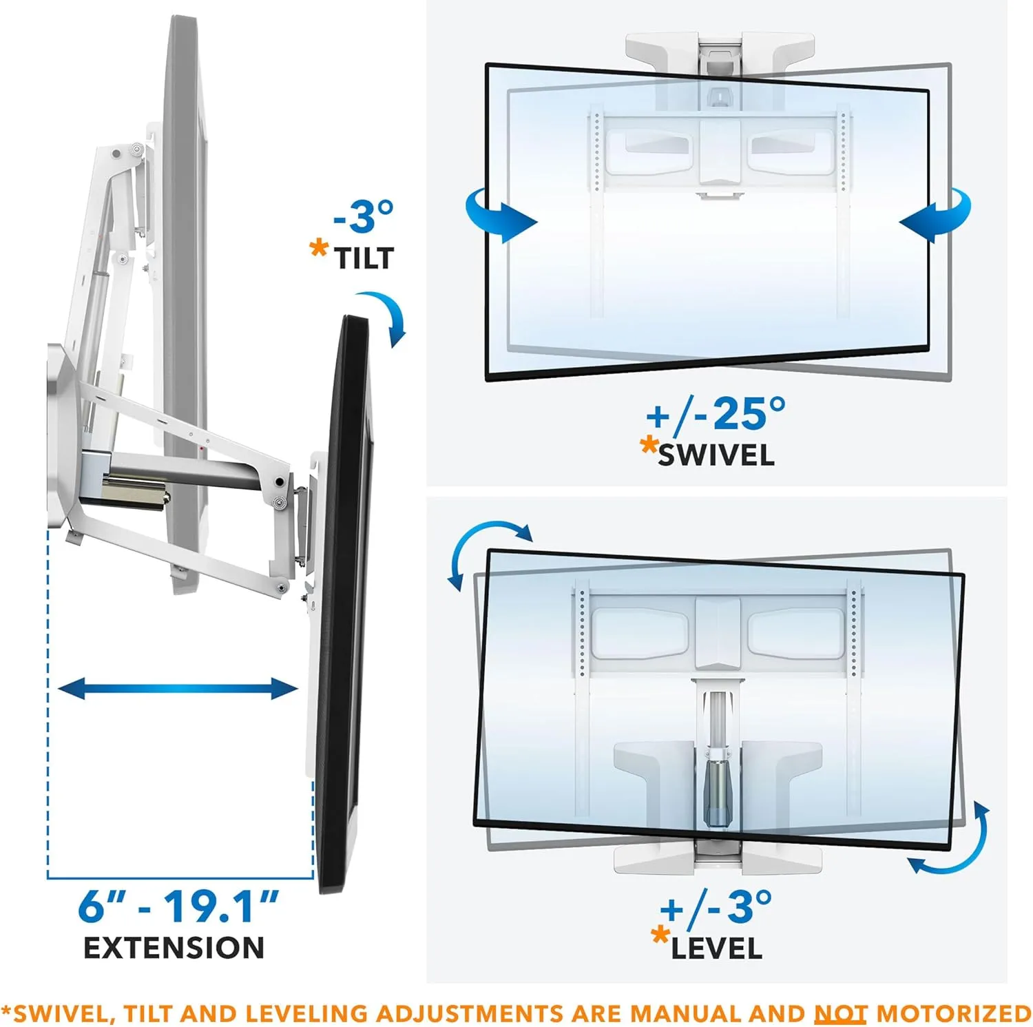 MOUNT-IT! Motorized Fireplace TV Wall Mount | Remote Control Electric Pull Down Mantel Mounting Bracket