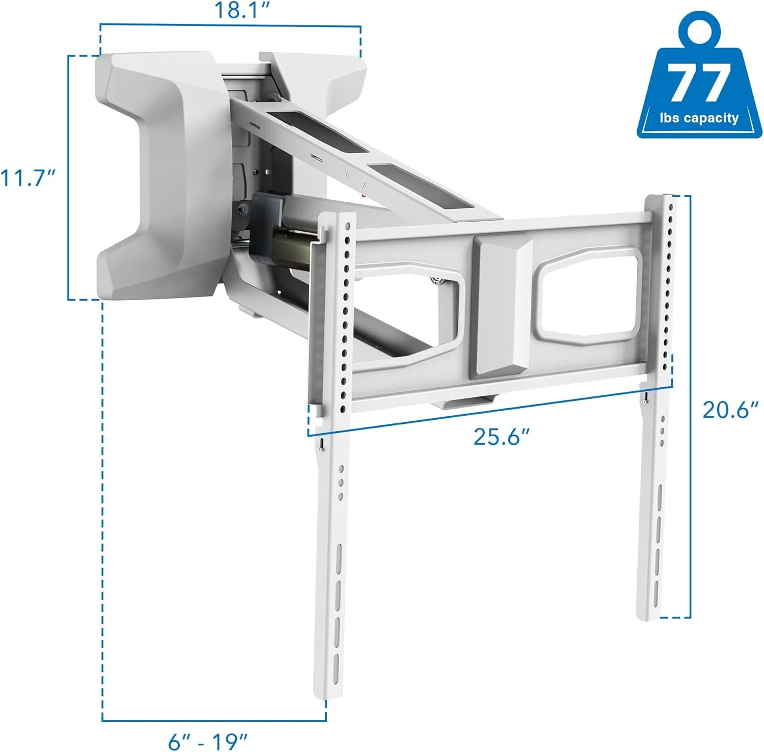 MOUNT-IT! Motorized Fireplace TV Wall Mount | Remote Control Electric Pull Down Mantel Mounting Bracket