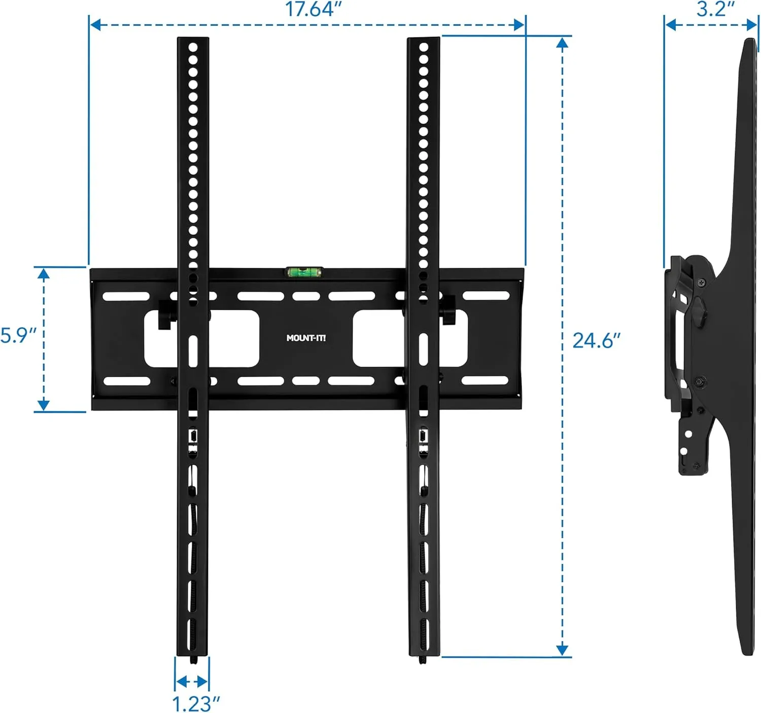 Mount-It! Portrait TV Wall Mount, Low Profile TV Mount for Vertical Mounting of Displays from 37" to 75"