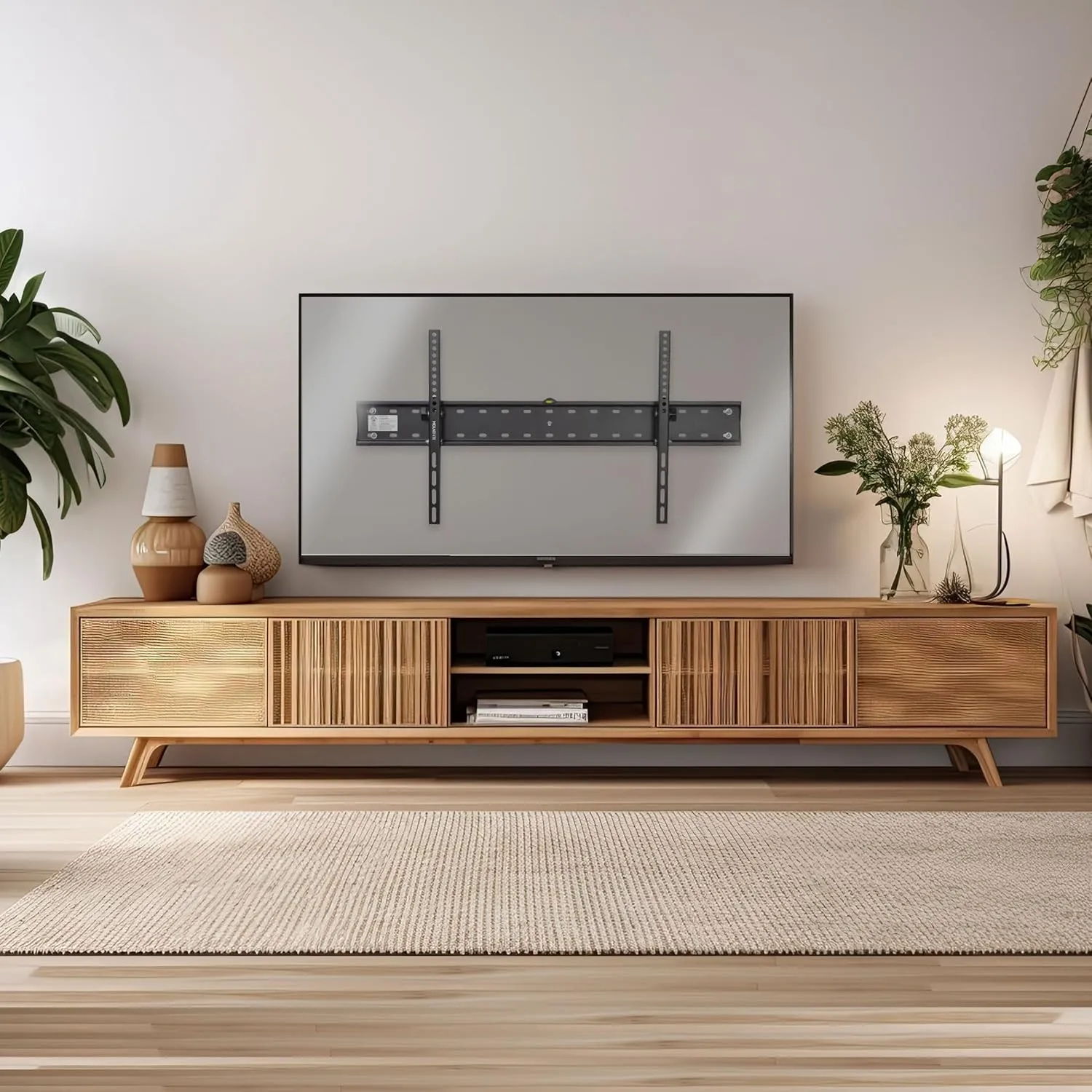 Mount-It! UL Certified Tilting TV Wall Mount for Most 43-90 Inch Flat Screen TVs