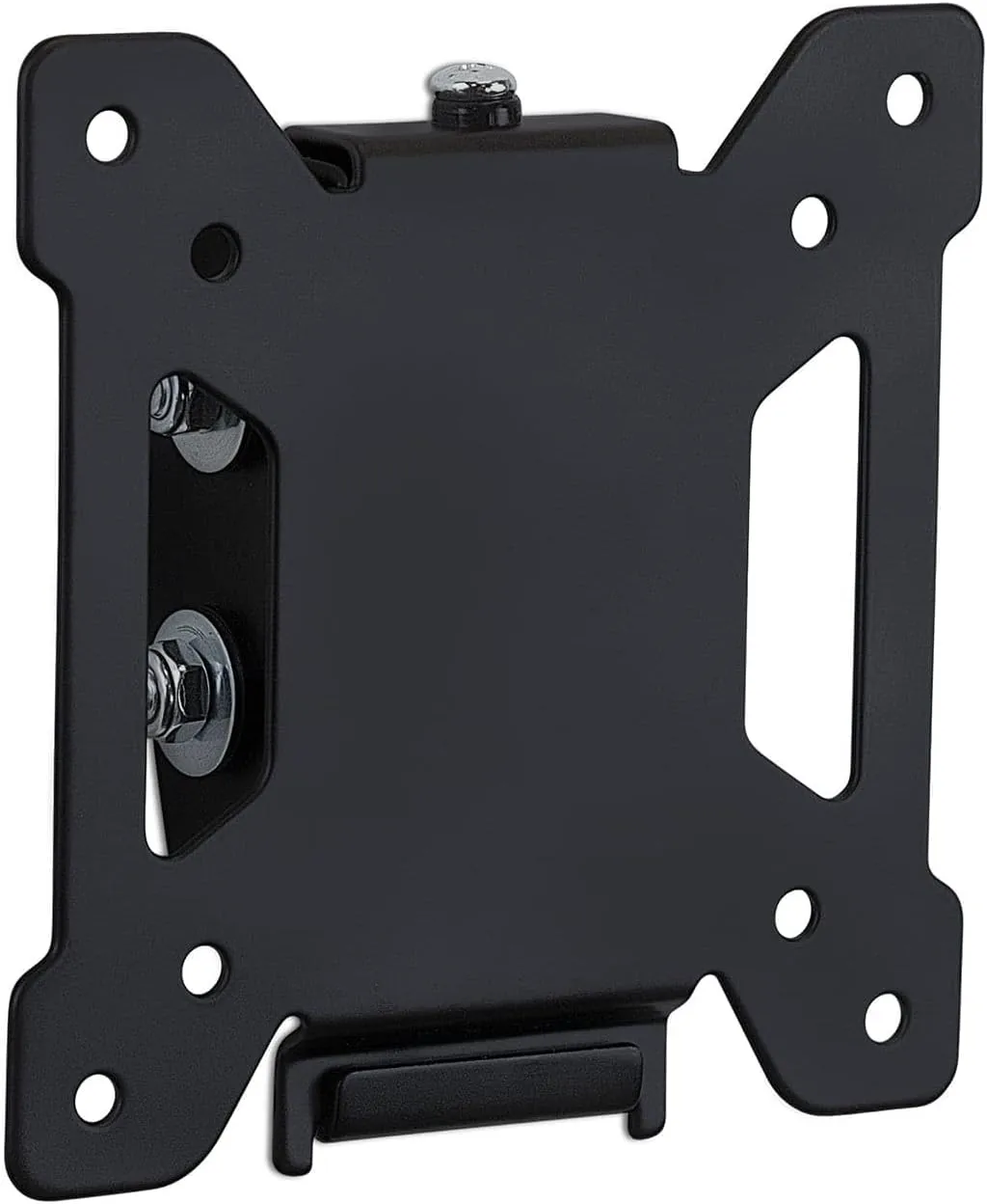 Mount-It! Tilting TV Wall Mount For Screens 13 - 27in, 4-3/4inH x 4-3/4inW x 1-7/16inD, Black