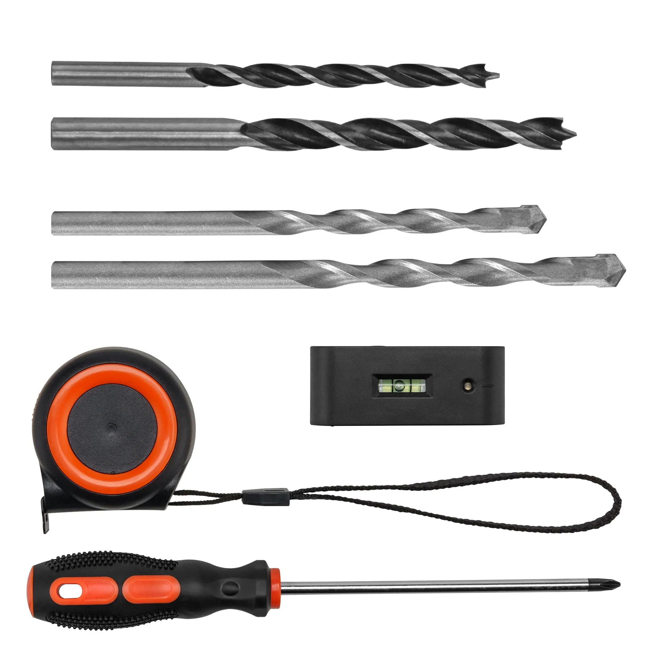 Mount-It! Universal TV Mount Installation Kit, 7-Piece Set Includes 2 Wood Drill Bits, 2 Concrete Drill Bits