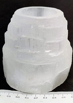 Selenite Mountain Candleholder
