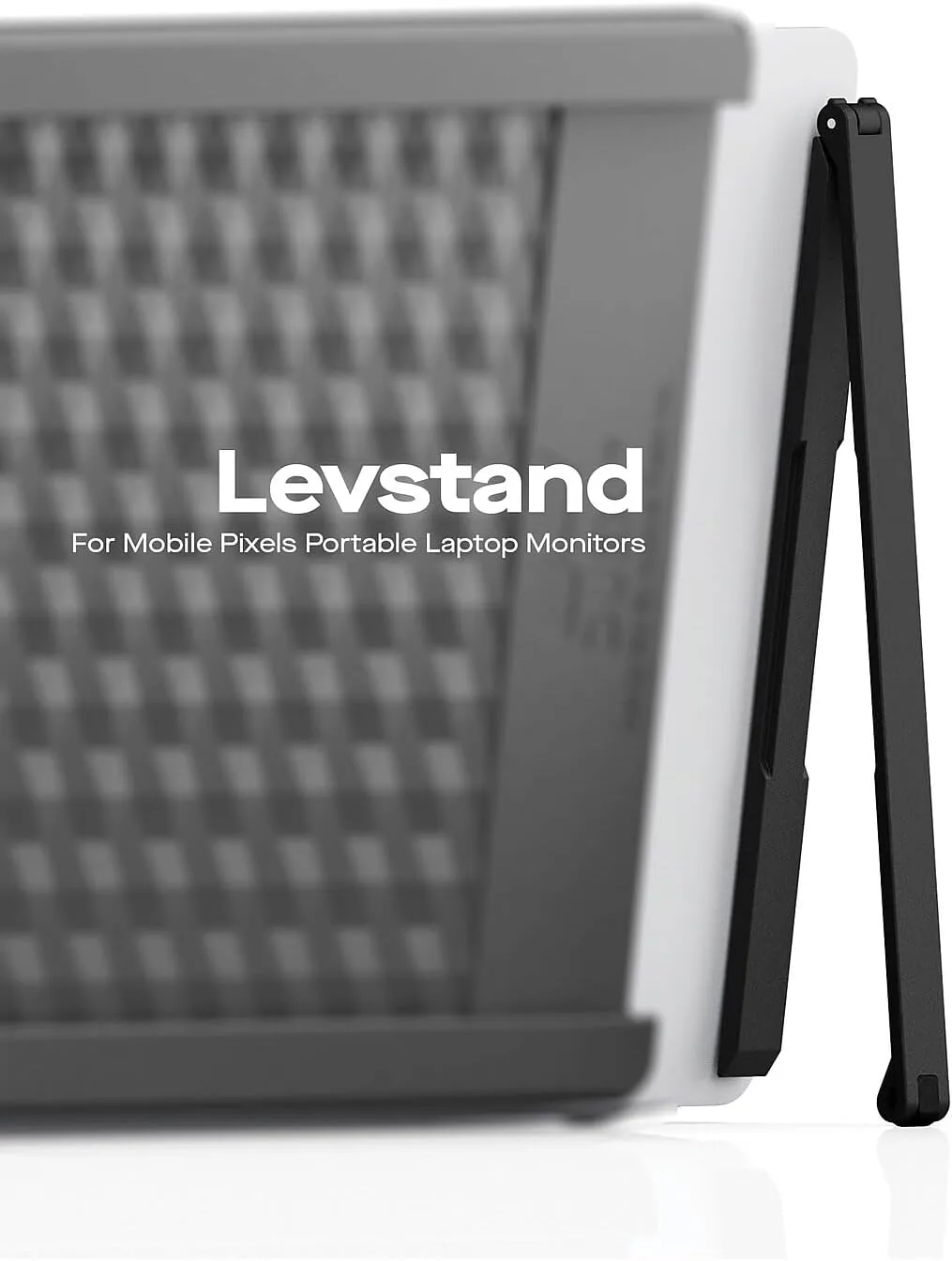 MP Mobile Pixels Portable Laptop Screen Levstand, Height Adjustable Ergonomic Monitor Stand (Black)