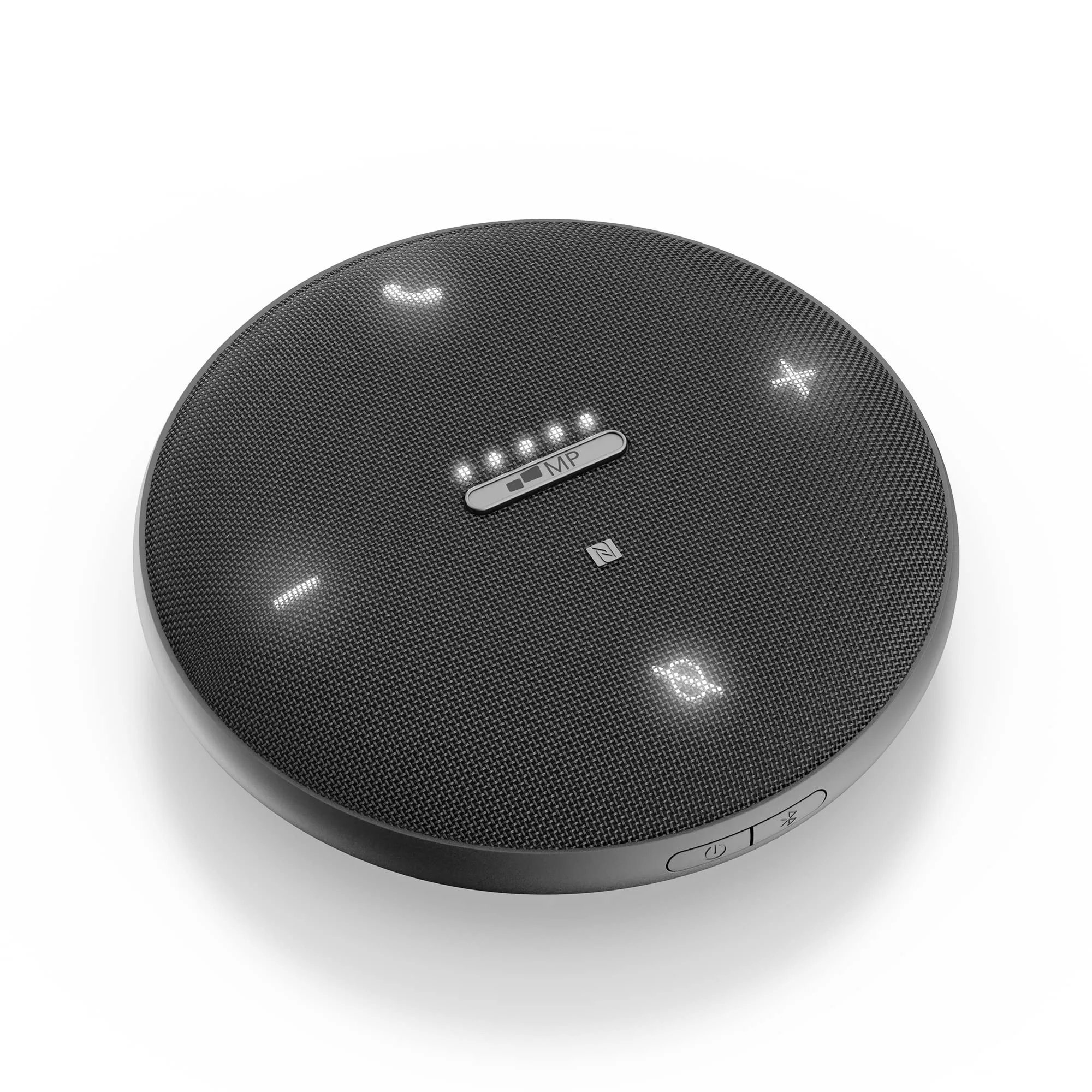 MP Mobile Pixels Bluetooth Conference Speakers with 4 Microphone, 13ft Omnidirectional Voice Pickup, USB-C Plug&Play，Noise Reduction, Compatible with Zoom/Teams/Skype/Google Meet