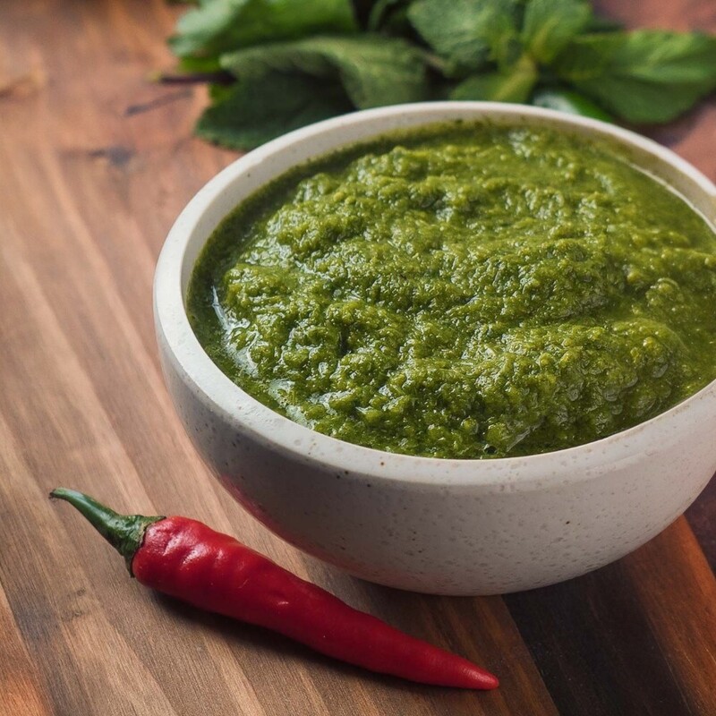 Mint Leaf Pickle / Pudina Pickle