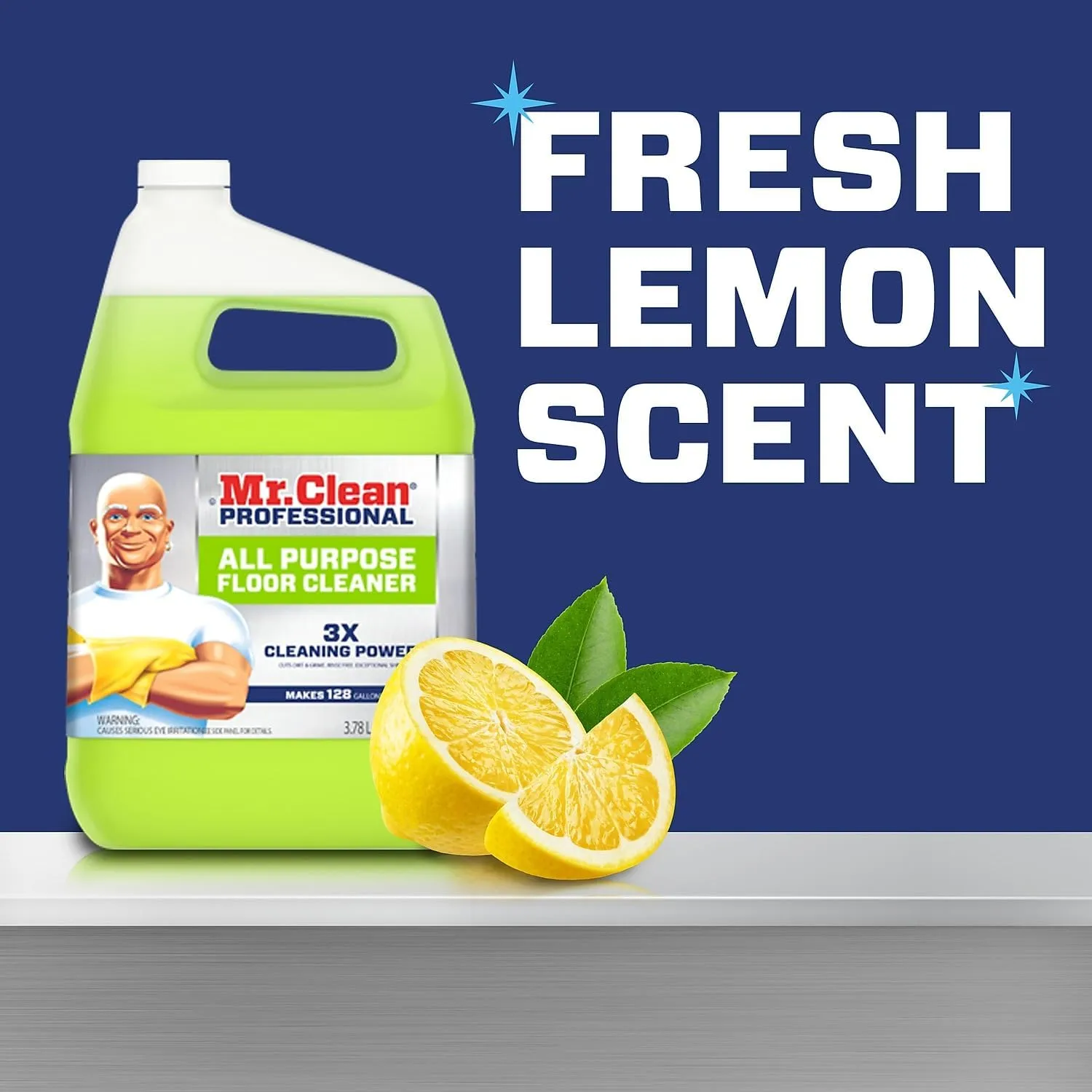 Finished Floor Cleaner, Lemon Scent, One Gallon Bottle 128 Fl Oz (Pack of 1)