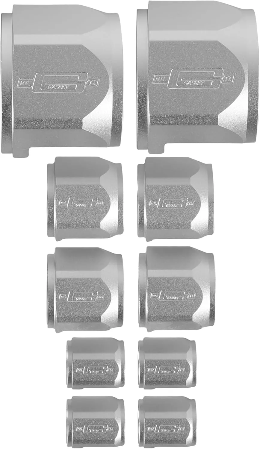 Mr. Gasket 8092 Flex-Braid Hose Sleeving Kit, Silver, 0.250 in.