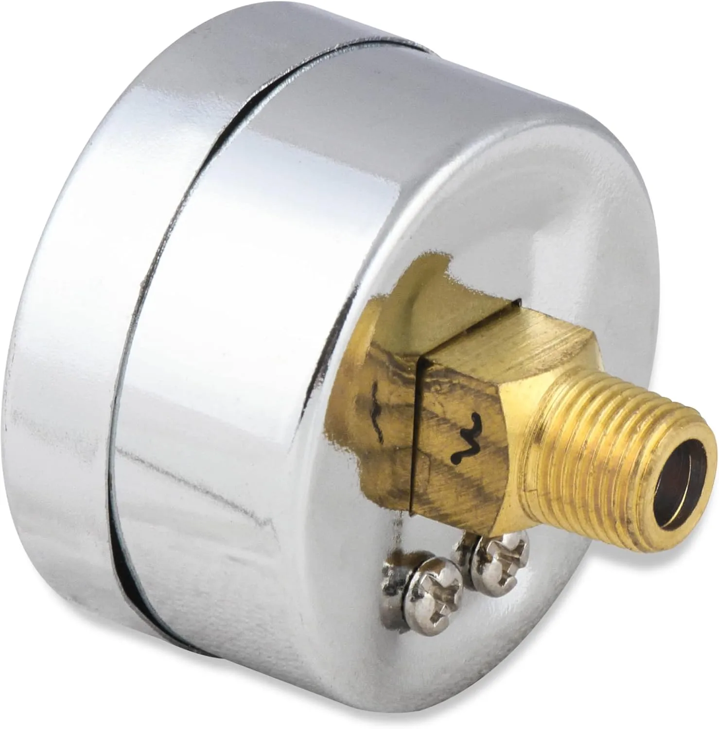 Mr. Gasket Fuel Block With 0-15 PSI Pressure Gauge, Silver, 1.500 in.