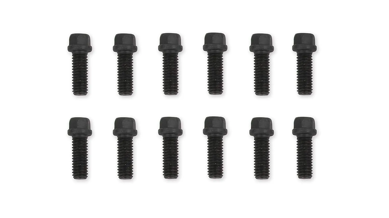Mr. Gasket Header Bolts,3/8-16X1, Black