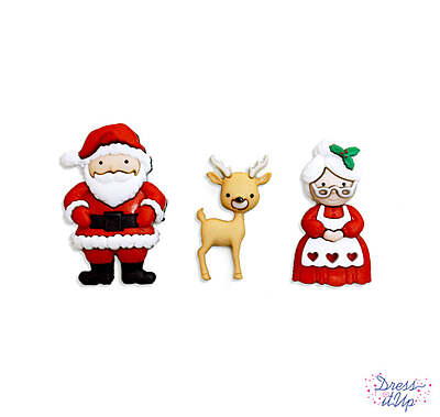 Bottoni Dress it Up - Mr. & Mrs. Claus Bottoni Dress it Up - Mr. & Mrs. Claus