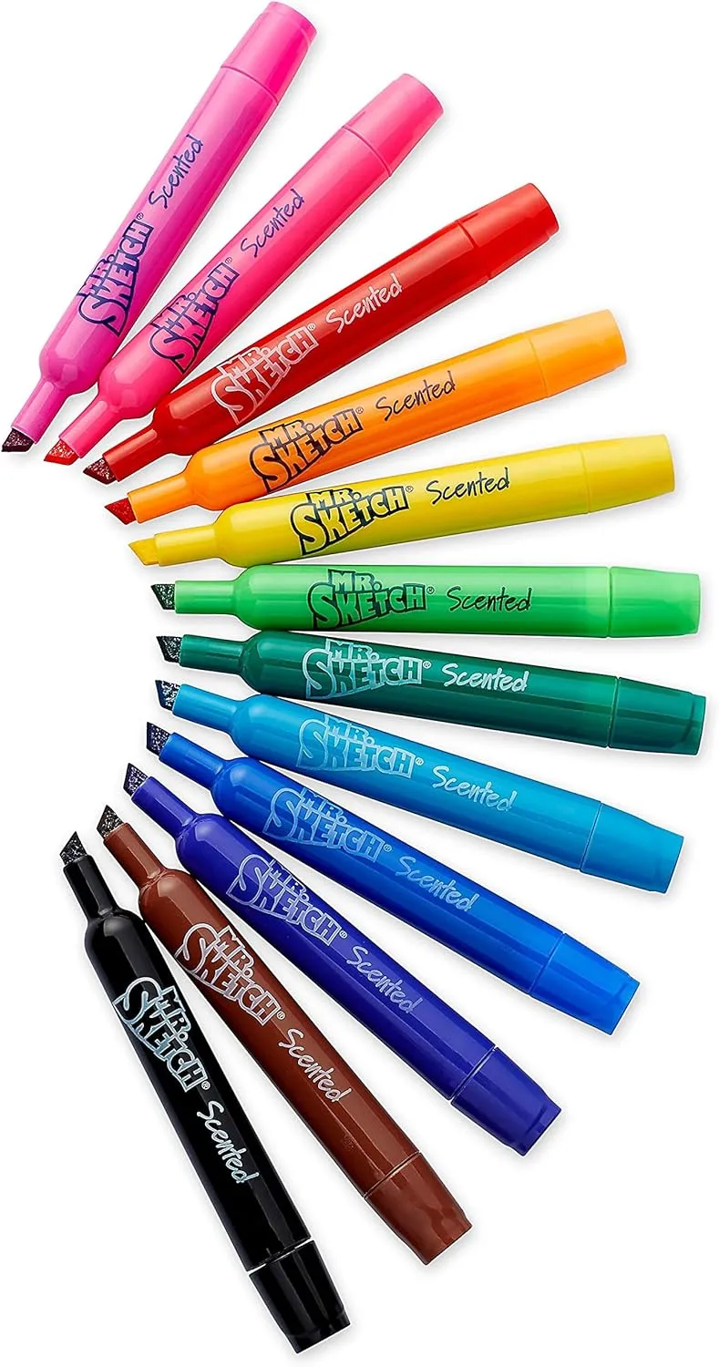 Mr. Sketch Scented Markers, Class Pack, Assorted Colors, Pack of 192