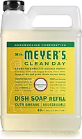 MRS. MEYER'S CLEAN DAY Liquid Dish Soap Refill, Biodegradable Formula, Honeysuckle