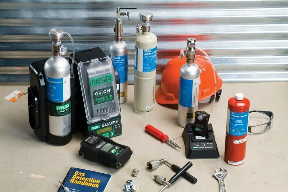 MSA 10048280 Calibration Cylinder, Aluminium Gas Bottle, 34 Liter, 1.45% CH4, 15% O2, 60 PPM CO, 20 PPM H2S