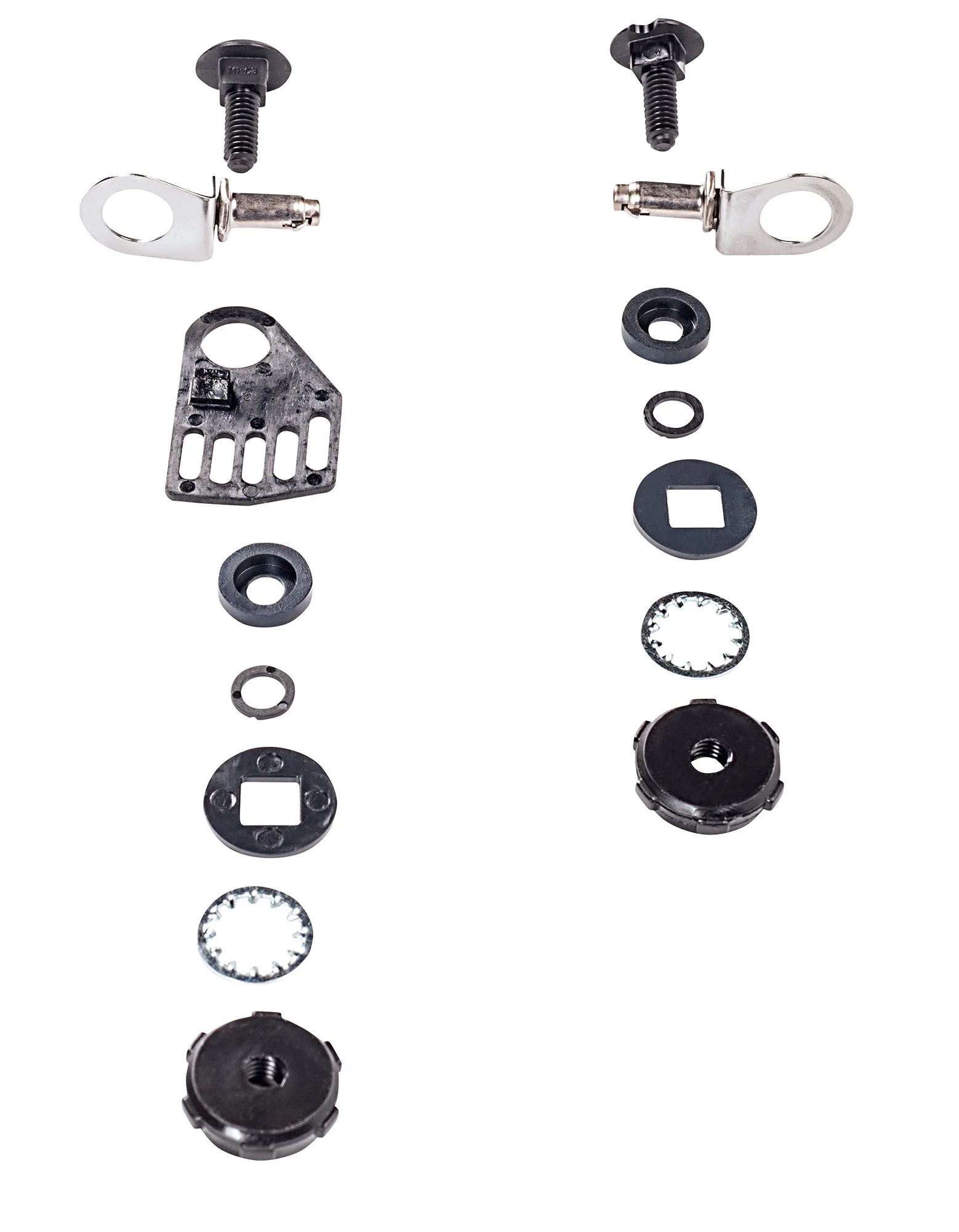 MSA 456667 Metal Instant Release Attachment with Stop (A, B, C, D, E, F) Without Lugs, for Use with Welding Shields, Black