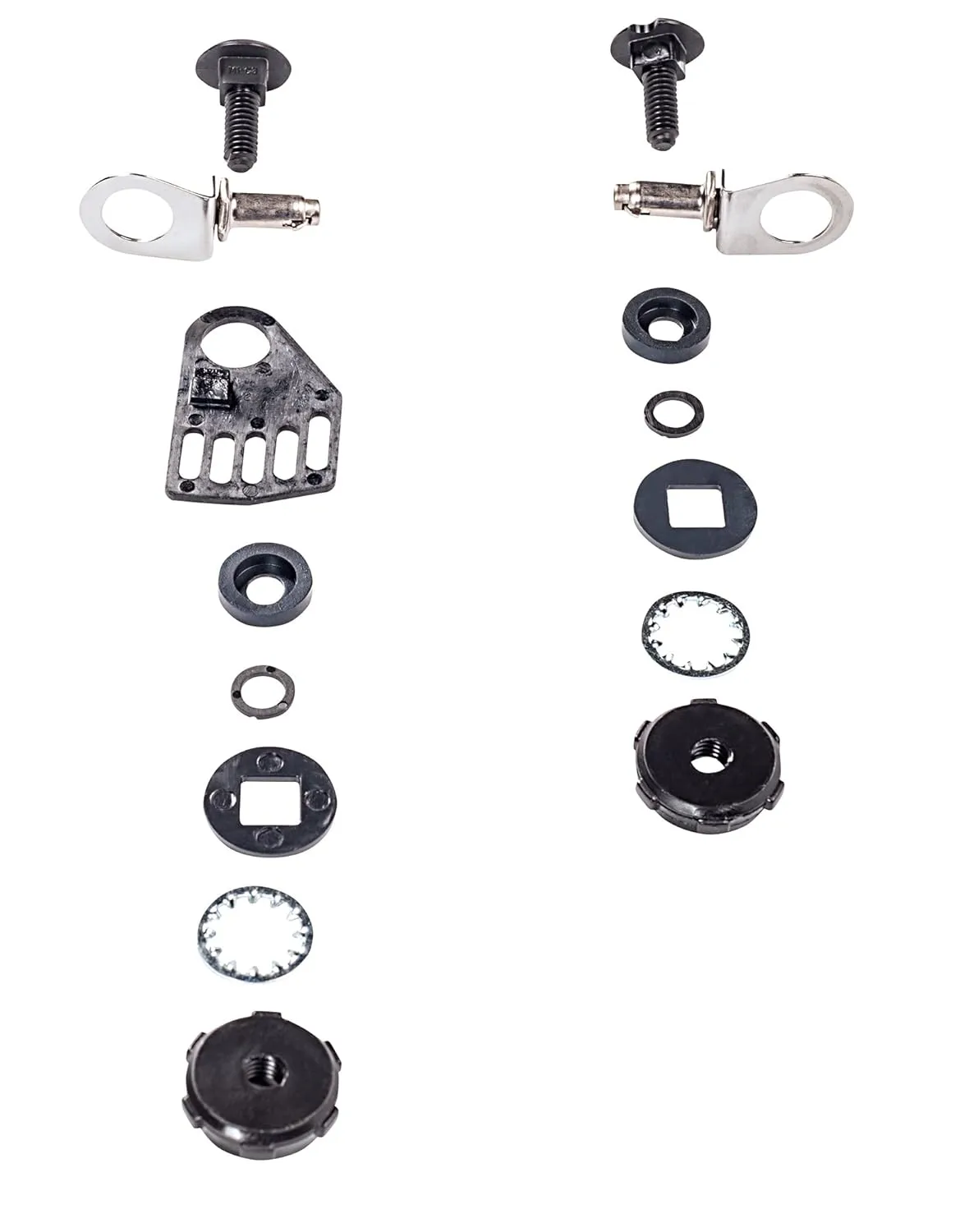 MSA 456667 Metal Instant Release Attachment with Stop (A, B, C, D, E, F) Without Lugs, for Use with Welding Shields, Black