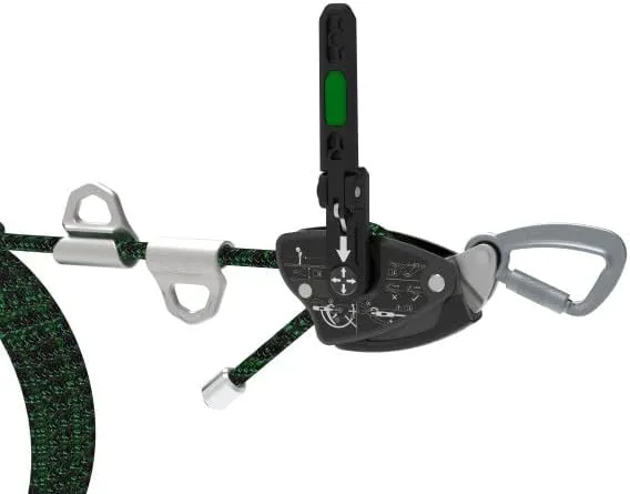 MSA 10219292 Temporary Rope Horizontal Lifeline for 2 Workers, 60' with Bypass Shuttles and Anchorage Straps