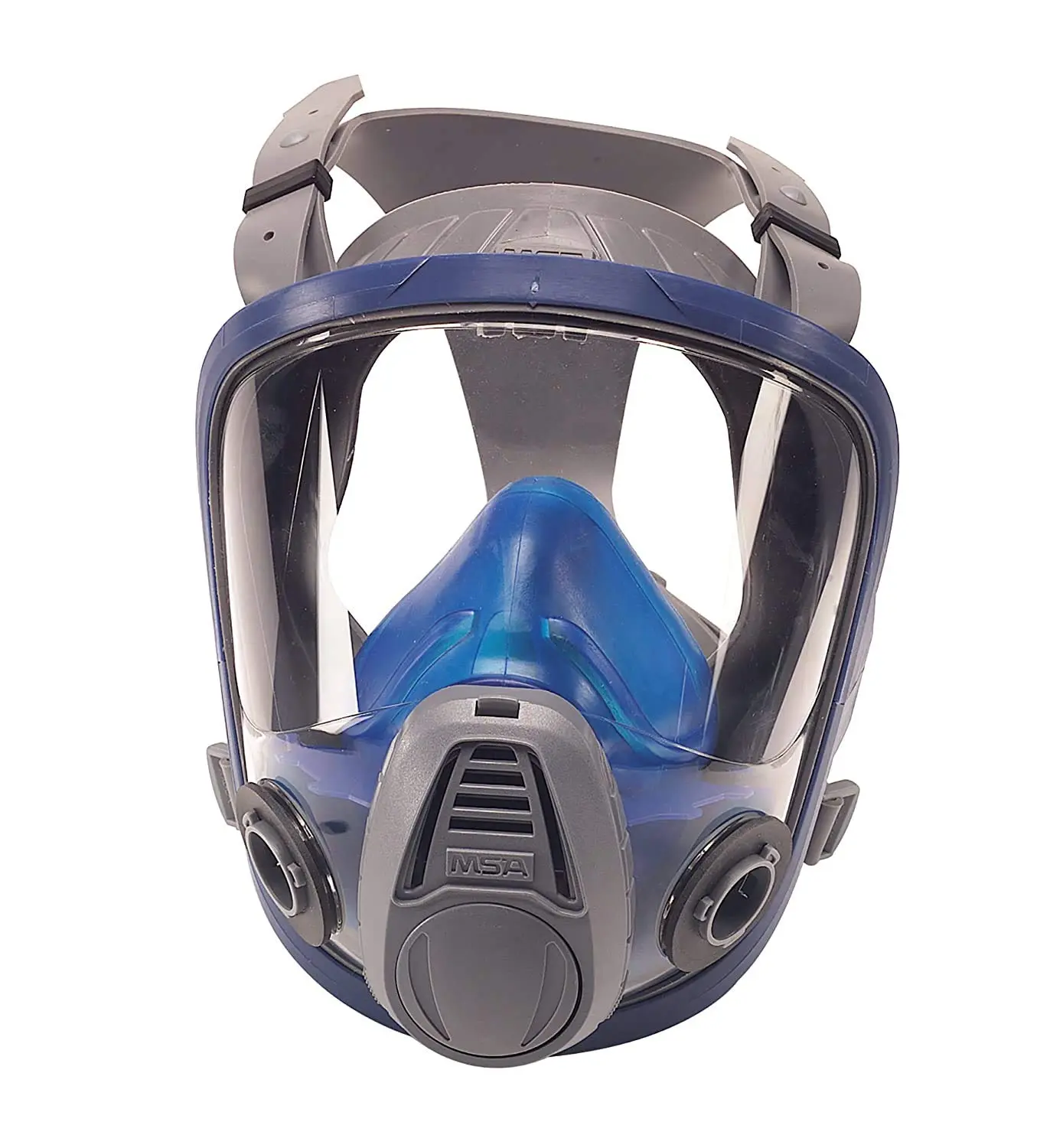 MSA 10028995 Advantage 3200 Series Full-Facepiece Respirator - Size: Medium, Harness Style: Rubber, Twin-Port