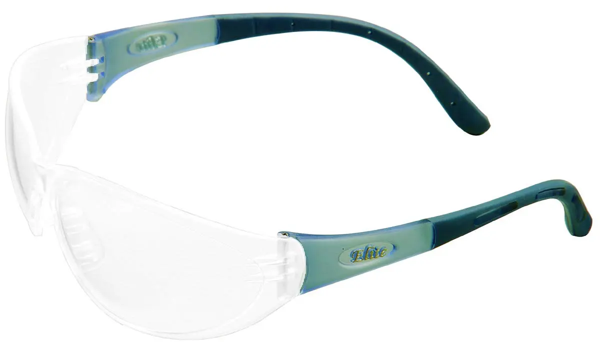 MSA 10038845 Arctic Elite Sightgard Indoor Humid Condition Safety Glass with Black Frame, Polycarbonate, Clear Anti-Fog Lens
