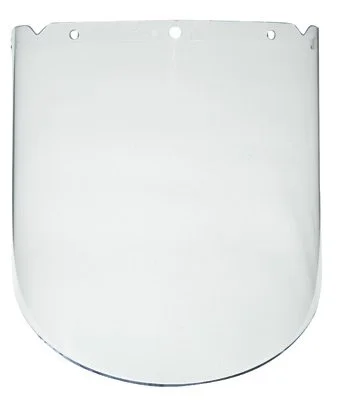 MSA 8" X 17" X 0.098" Clear Proprionate Chemical Splash Visor For V-Gard System Frames