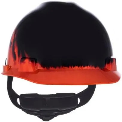 MSA Freedom Series V-Gard Cap Style Safety Hard Hat with Fas-Trac III Ratchet Suspension