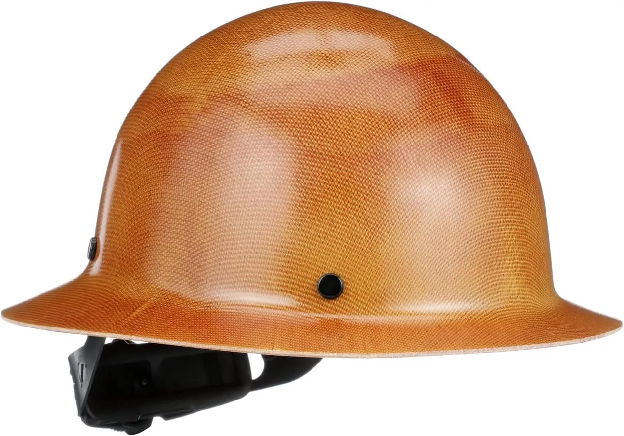 MSA Skullgard Full-Brim Hard Hat with Fas-Trac III Ratchet Suspension