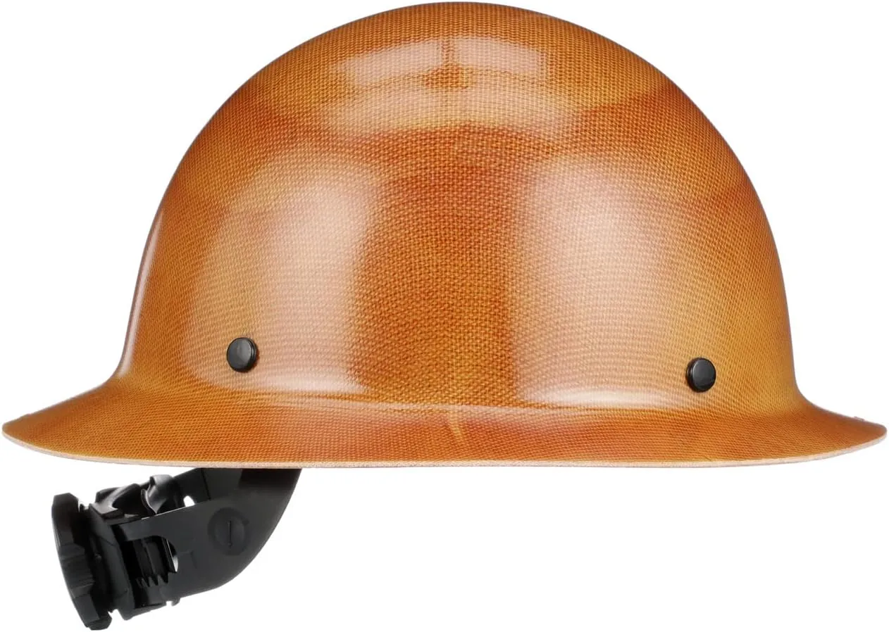 MSA Skullgard Full-Brim Hard Hat with Fas-Trac III Ratchet Suspension