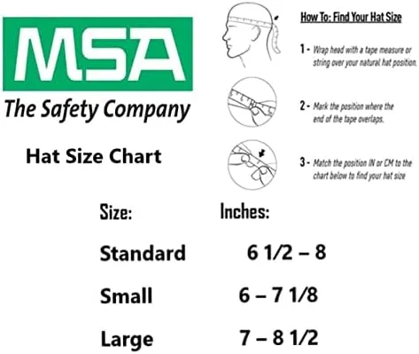 MSA Topgard Full Brim Safety Hard Hat - Polycarbonate Shell
