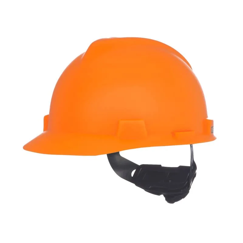 MSA V-Gard Cap Style Safety Hard Hat with Fas-Trac III Ratchet Suspension