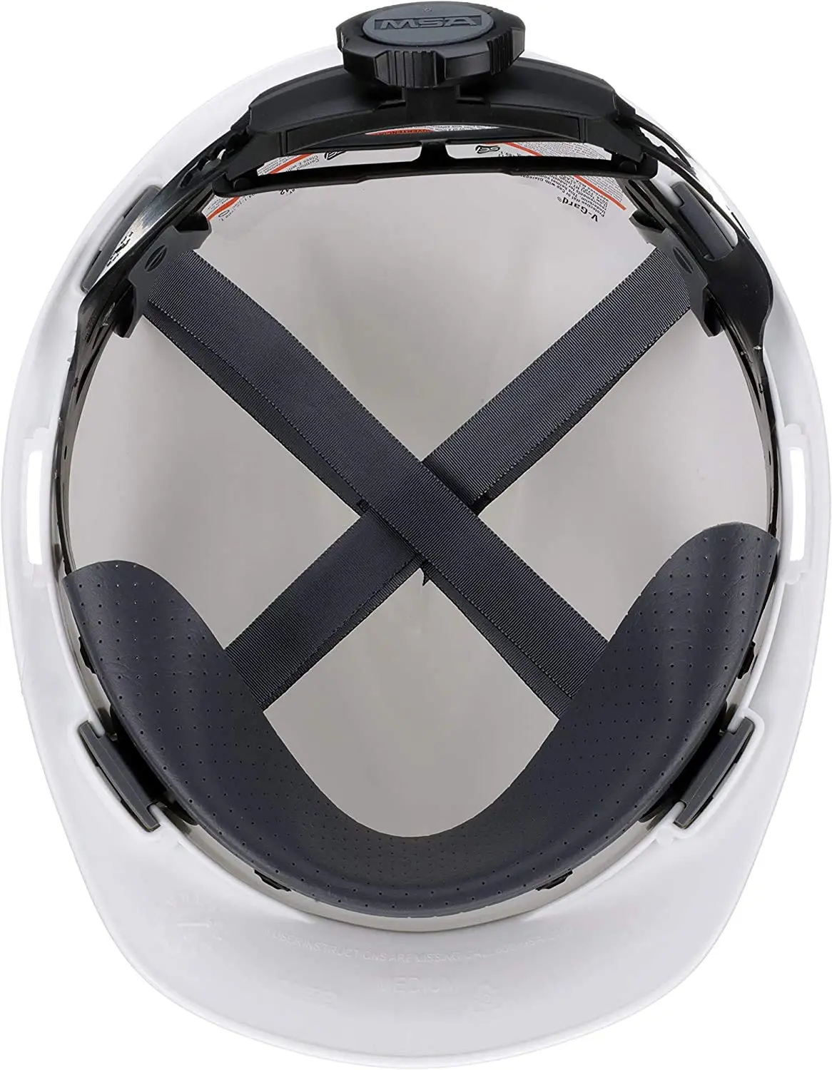 MSA 475358 V-Gard Cap Style Safety Hard Hat With Fas-Trac III Ratchet Suspension | Polyethylene Shell