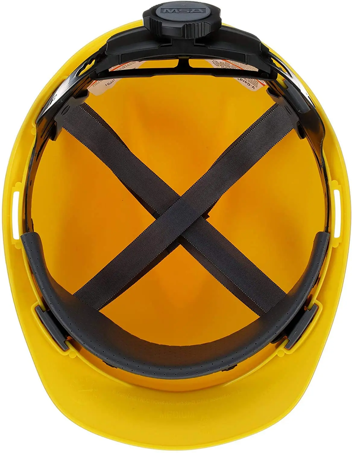 MSA 475360 V-Gard Cap Style Safety Hard Hat With Fas-Trac III Ratchet Suspension | Polyethylene Shell