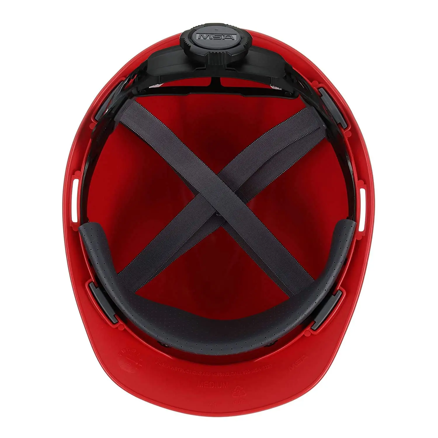 MSA 475363 V-Gard Cap Style Safety Hard Hat With Fas-Trac III Ratchet Suspension | Polyethylene Shell