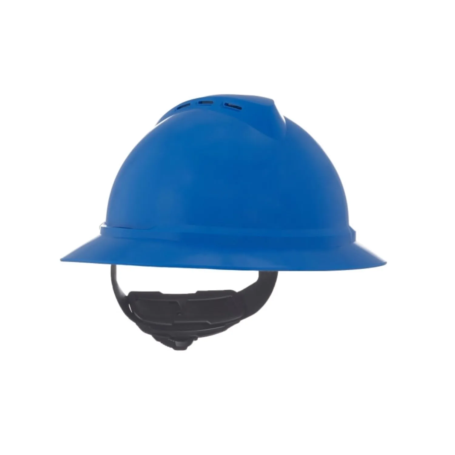 MSA V-Gard 500 Full-Brim Hard Hat with Fas-Trac III Ratchet Suspension