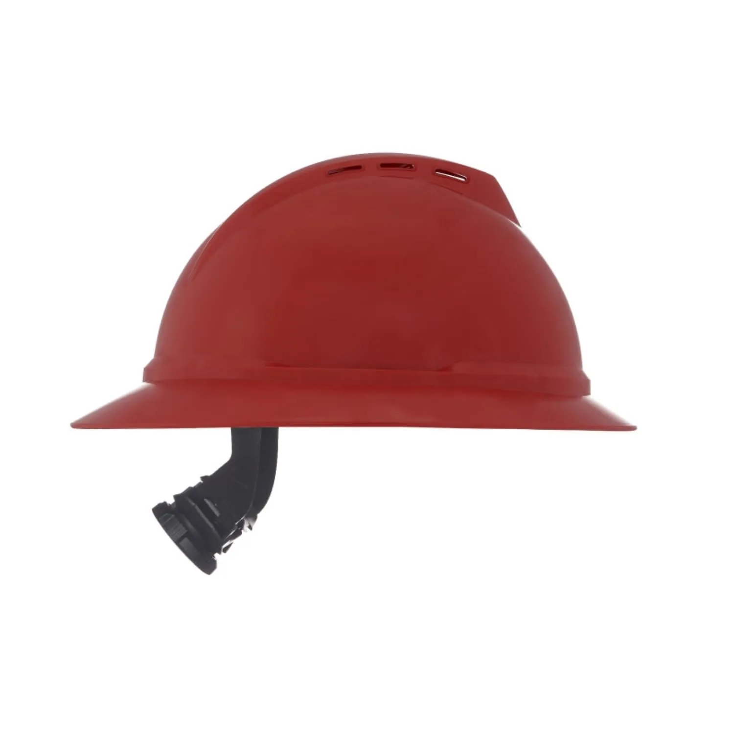 MSA V-Gard 500 Full-Brim Hard Hat with Fas-Trac III Ratchet Suspension