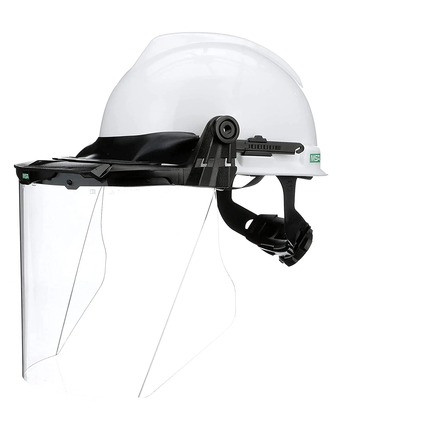 MSA V-Gard Accessory System Kit with V-Gard Cap, White, for Slotted Caps with Clear PC Visor, Lot of 3