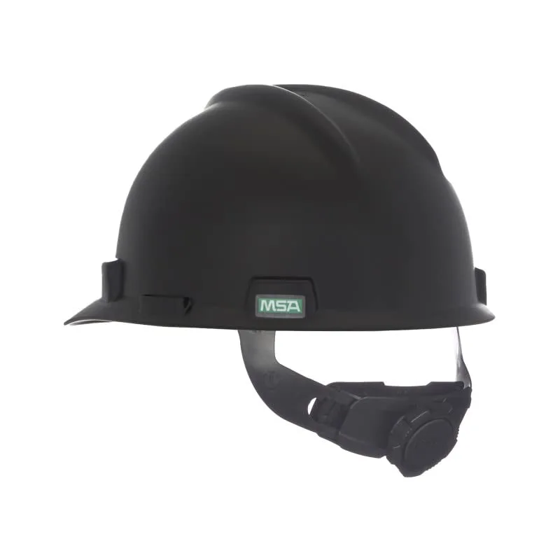MSA V-Gard Cap Style Safety Hard Hat with Fas-Trac III Ratchet Suspension