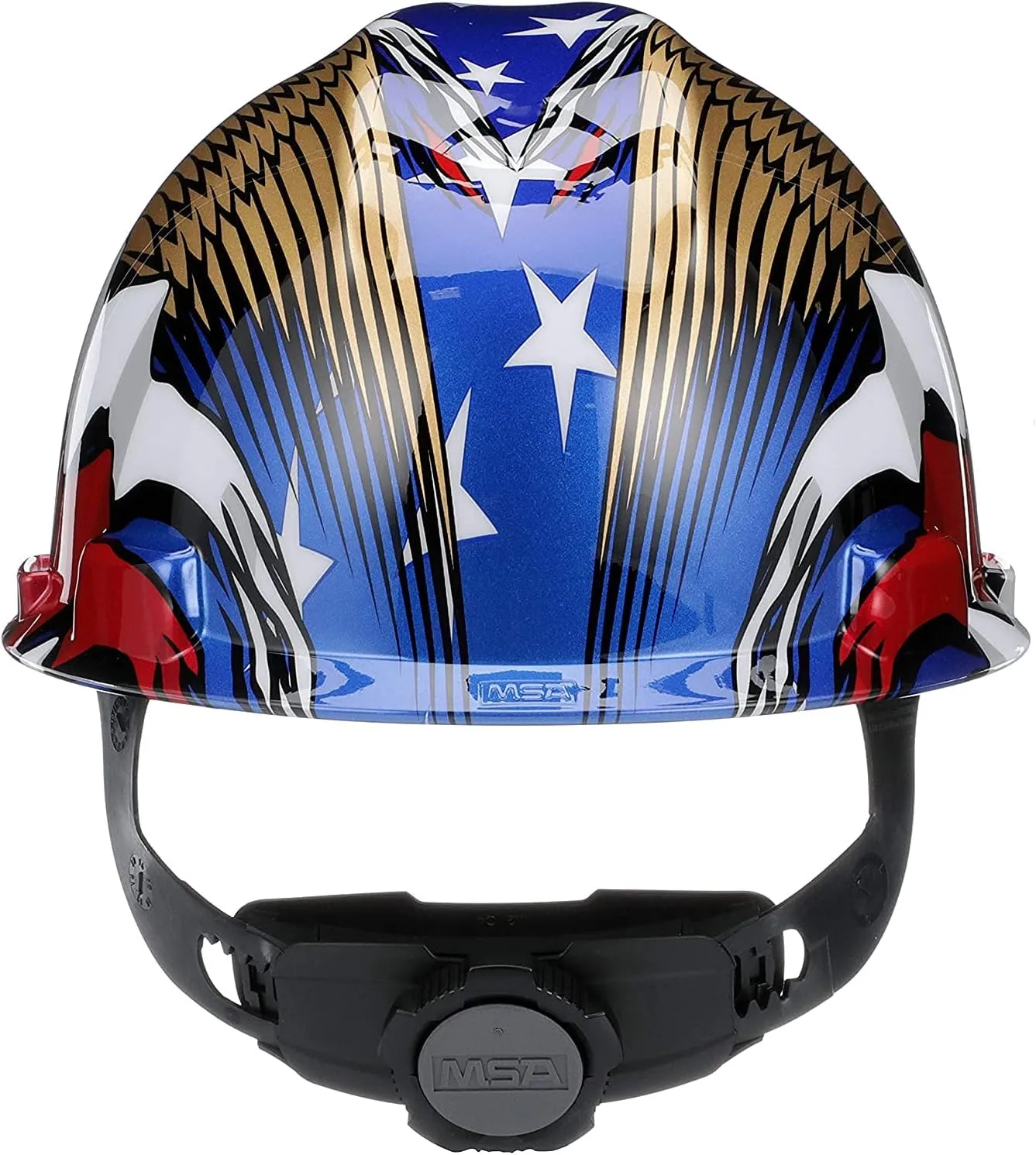MSA Freedom Series V-Gard Cap Style Safety Hard Hat with Fas-Trac III Ratchet Suspension