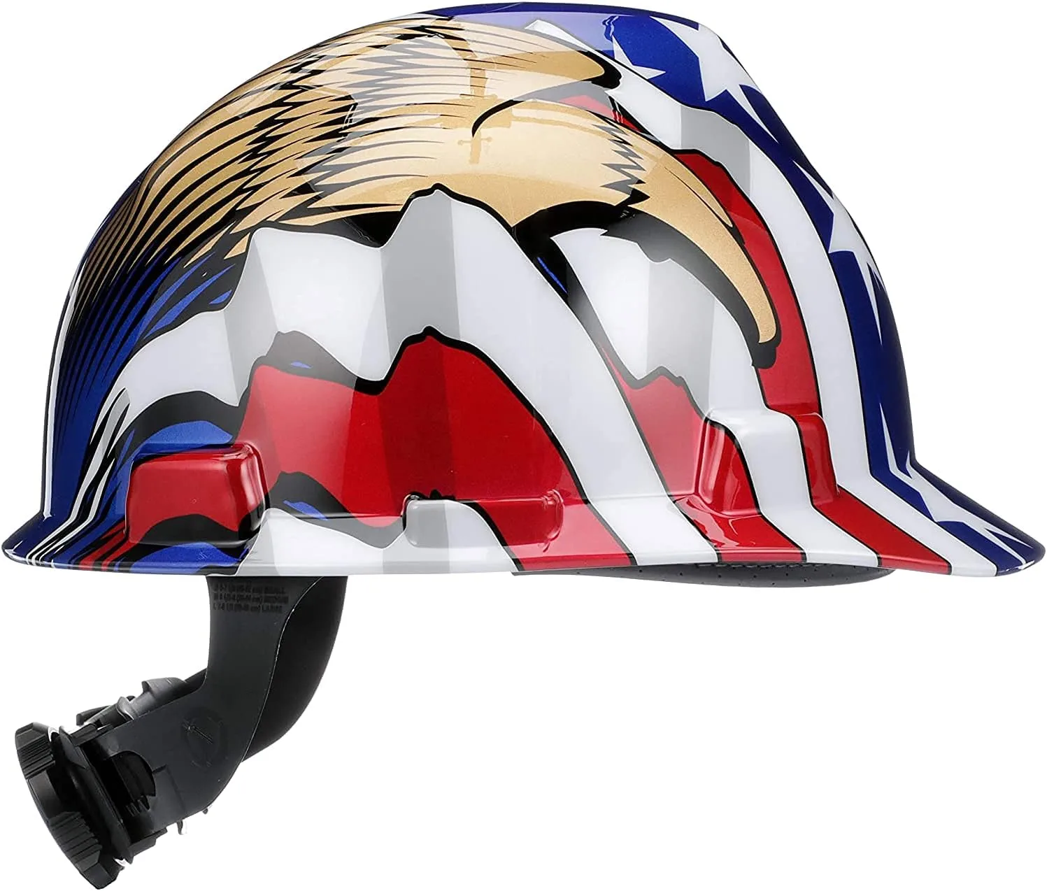 MSA Freedom Series V-Gard Cap Style Safety Hard Hat with Fas-Trac III Ratchet Suspension