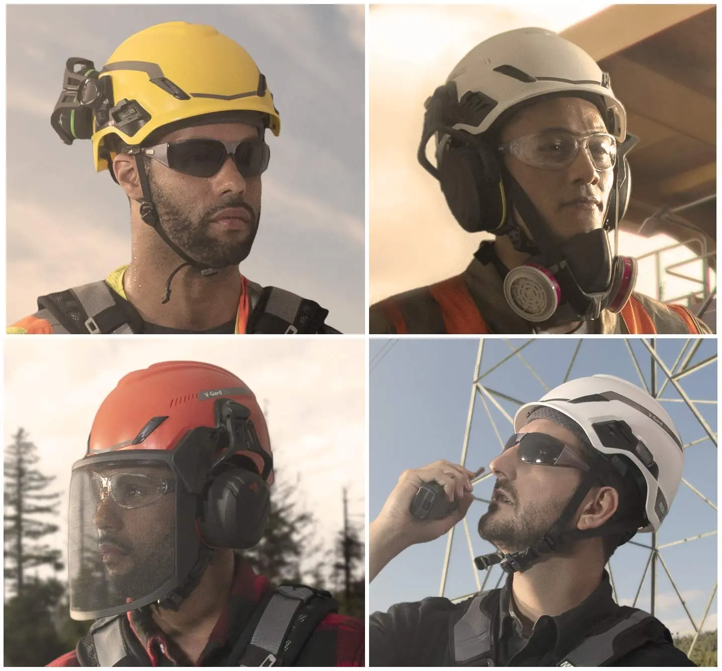 MSA V-Gard H1 Helmet with Fas-Trac III Ratchet Suspension