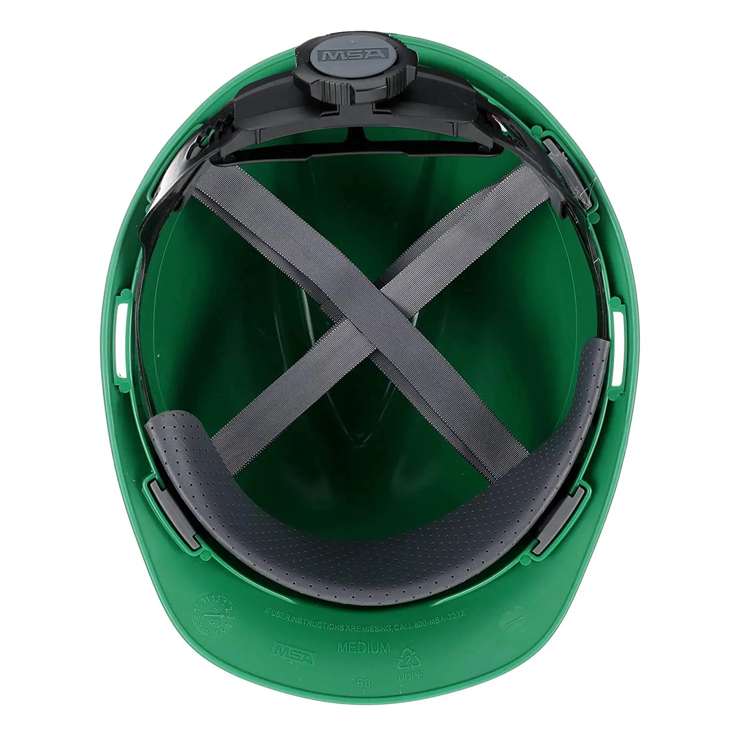 MSA 475362 V-Gard Cap Style Safety Hard Hat With Fas-Trac III Ratchet Suspension | Polyethylene Shell