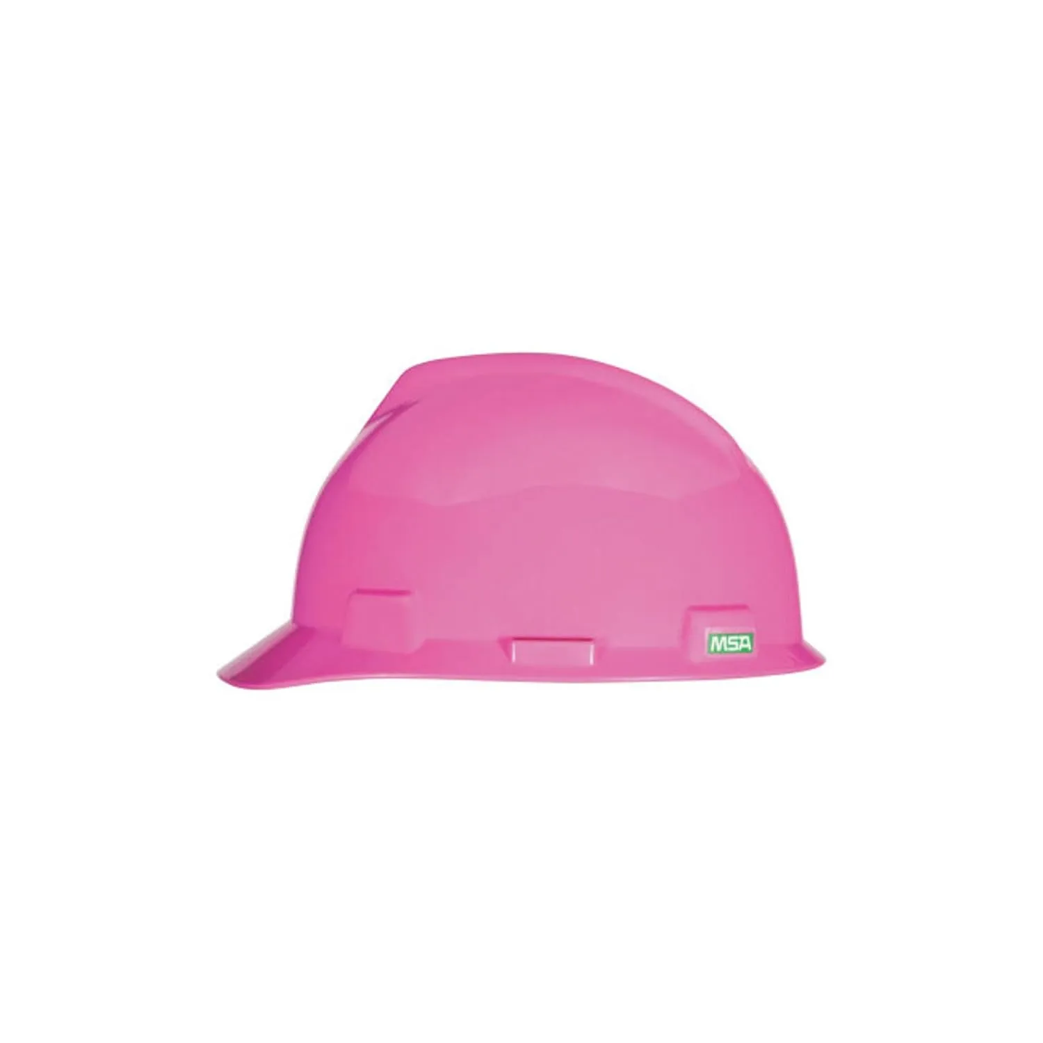 MSA 10155230 V-Gard Cap Style Safety Hard Hat With Fas-Trac III Ratchet Suspension | Polyethylene Shell