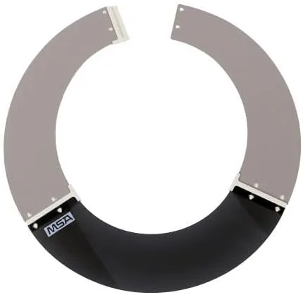 MSA 697410 V-Gard Sun Shield - Standard V-Gard Hat/Full Brim Attachment, Polyurethane Brim Extender, Smoke-Tinted Lexan
