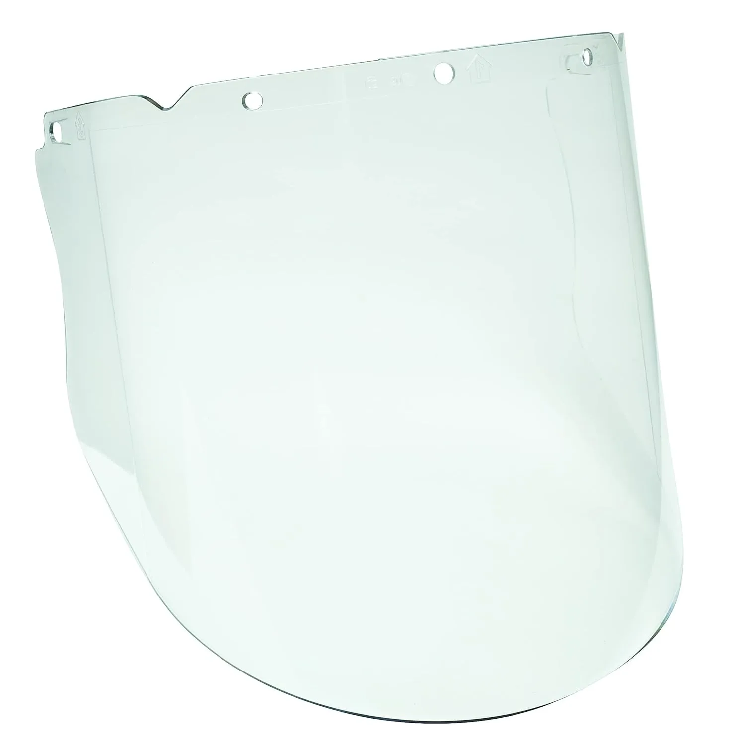 MSA 10115853 V-Gard Visor - Elevated Temperature with Antifog/Antiscratch Coating, Polycarbonate (PC), Clear Tint, Molded