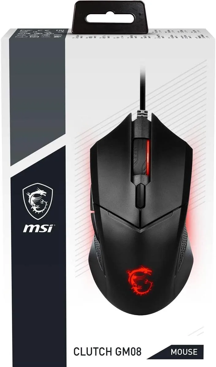 MSI Clutch Gaming Mouse, USB Optical