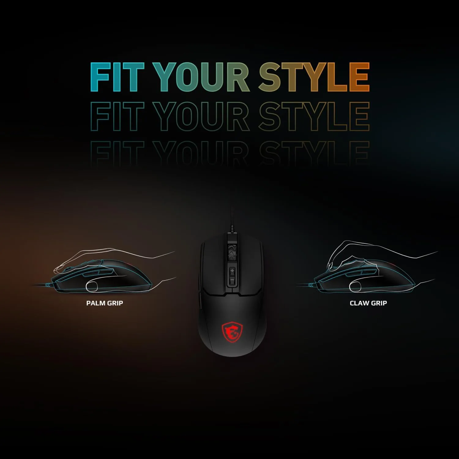 MSI Forge GK100 Combo – Gaming RGB Keyboard & Mouse Set, 19-Key Anti-Ghosting, 6400 DPI Optical Sensor
