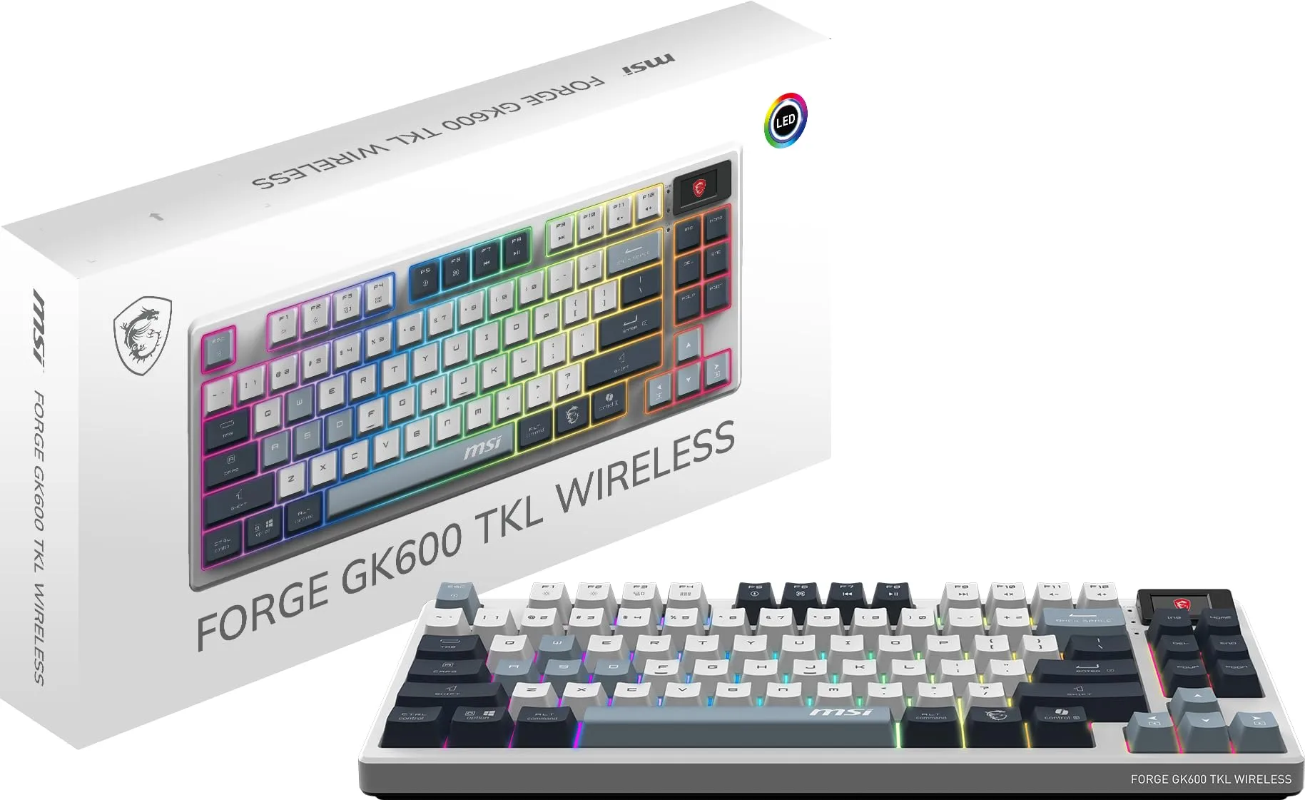 MSI Forge GK600 TKL Wireless Sky Mechanical Keyboard